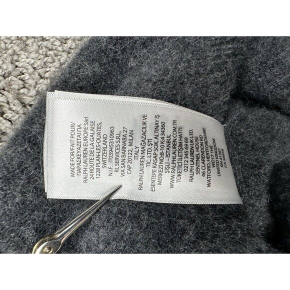 Polo Ralph Lauren Half-Zip Sweater Men's L Gray Wool Pullover Classic Fit‎ - Picture 11 of 12